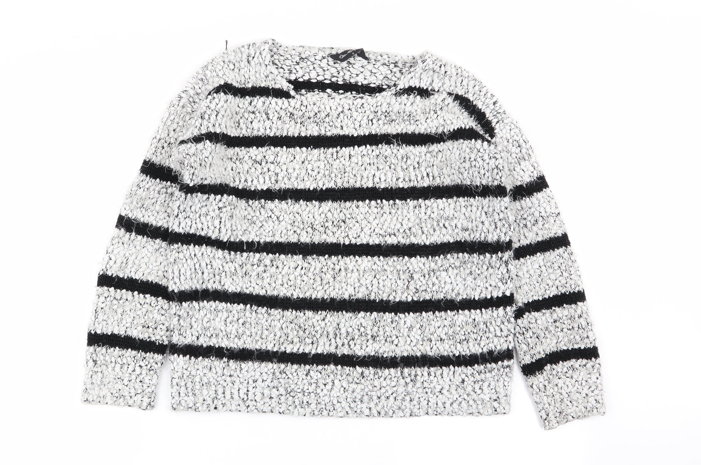 Miss Selfridge Womens Multicoloured Striped  Pullover Jumper Size 8