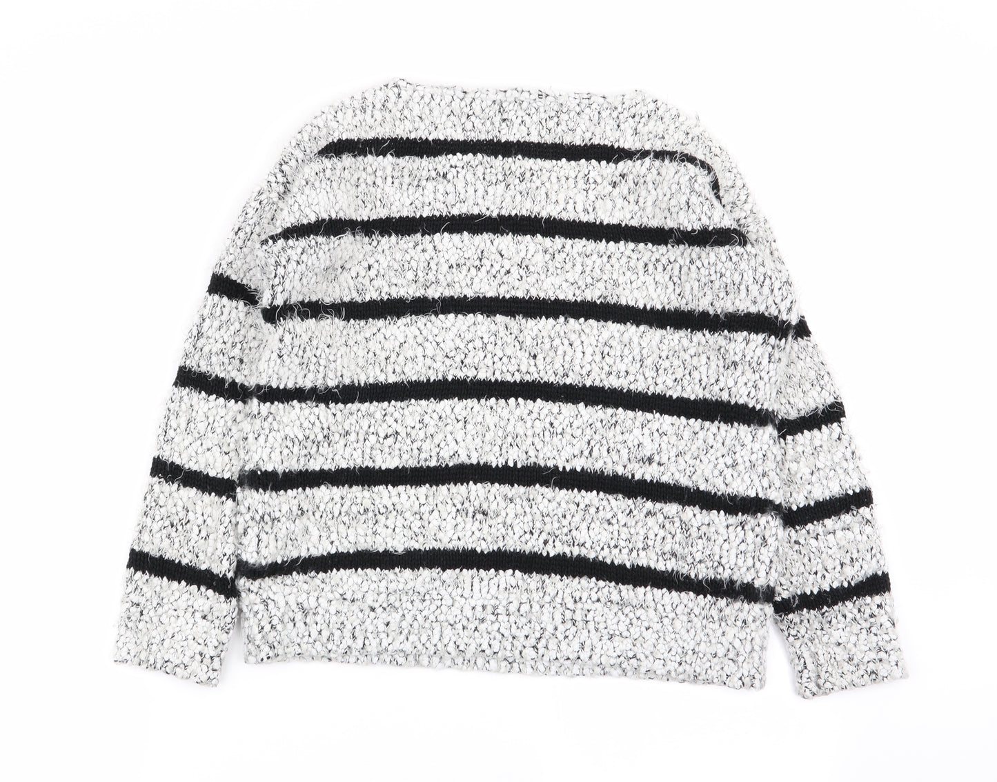 Miss Selfridge Womens Multicoloured Striped  Pullover Jumper Size 8