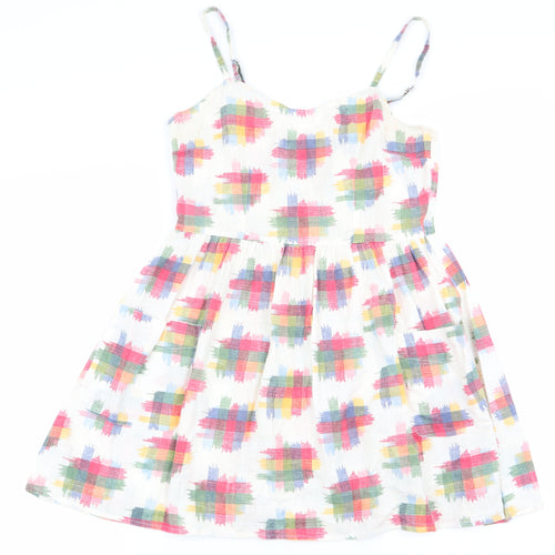 Topshop Womens Multicoloured Check  Basic Tank Size 8
