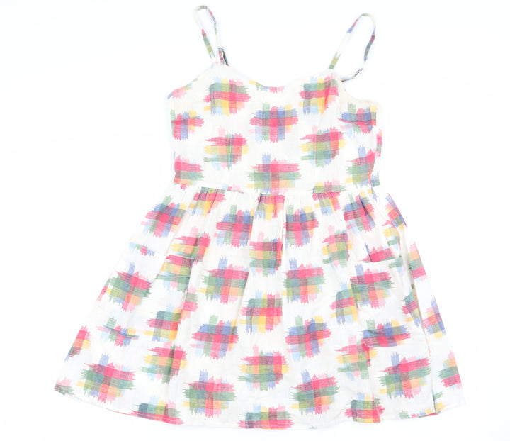 Topshop Womens Multicoloured Check  Basic Tank Size 8