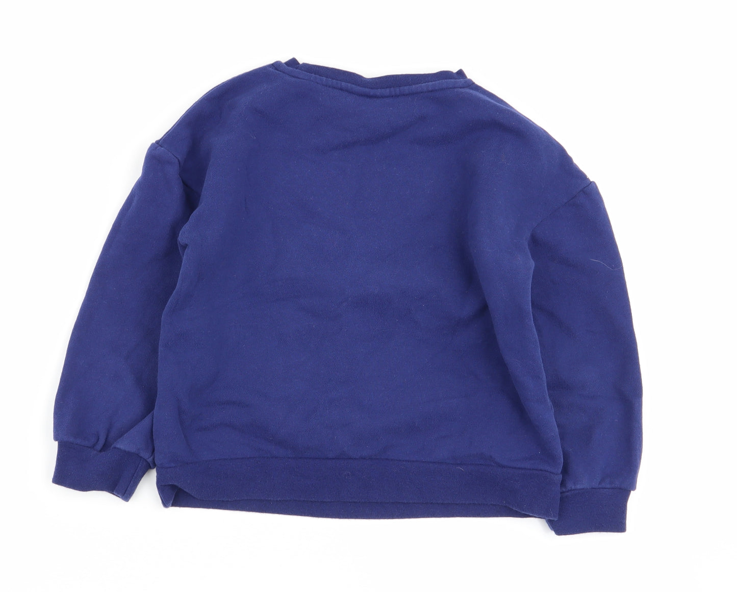 Asda George Girls Blue   Pullover Jumper Size 5-6 Years  - frozen