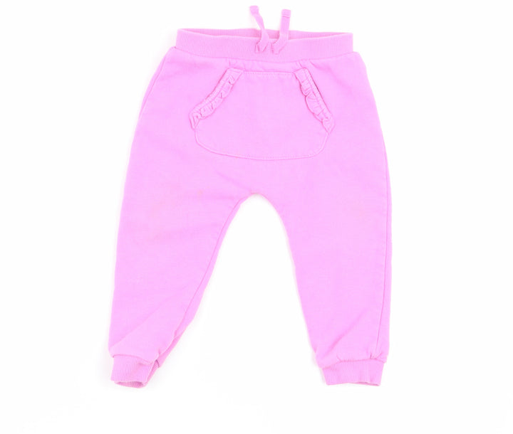 Asda George Girls Pink Jogger Trousers Size 12-18 Months