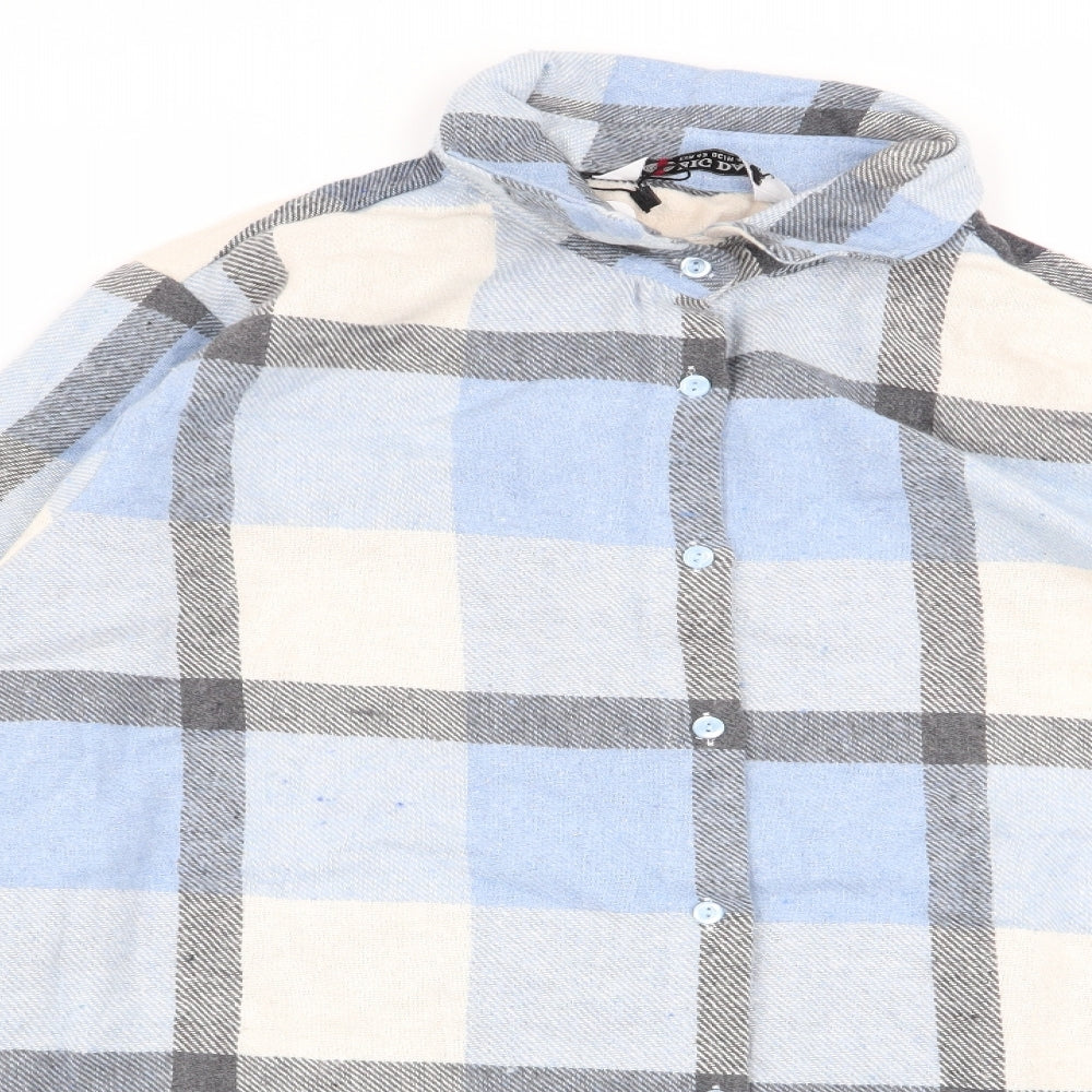 Big Dart Mens Multicoloured Check   Button-Up Size L