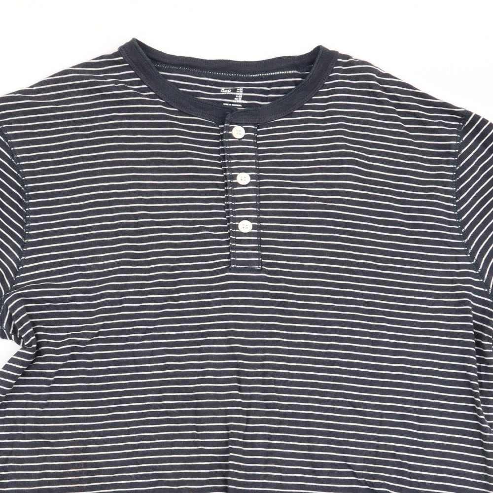 Gap Mens Multicoloured Striped   T-Shirt Size M