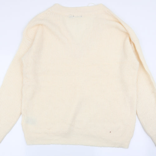 Brave Soul Womens Ivory   Pullover Jumper Size 16