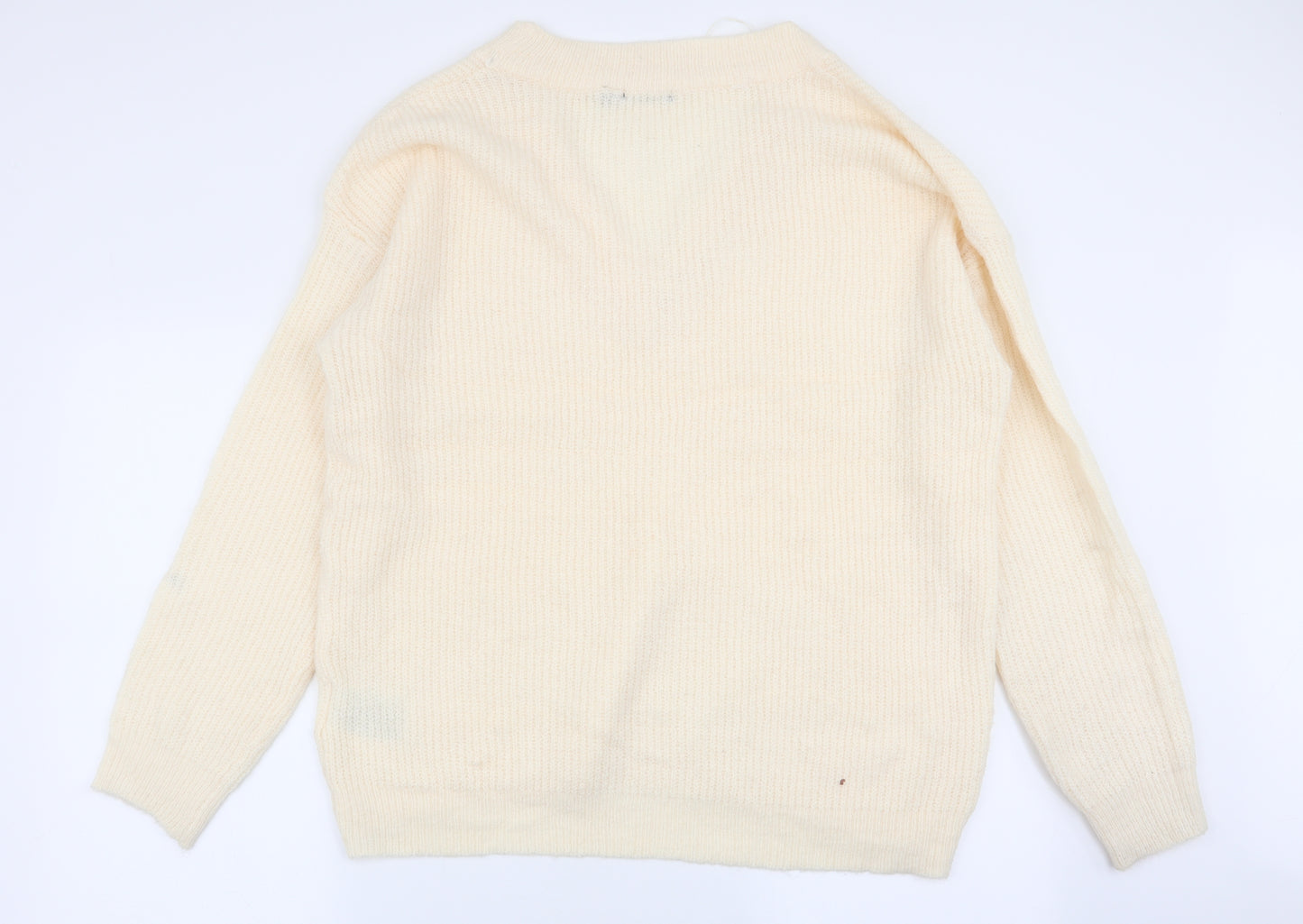 Brave Soul Womens Ivory   Pullover Jumper Size 16