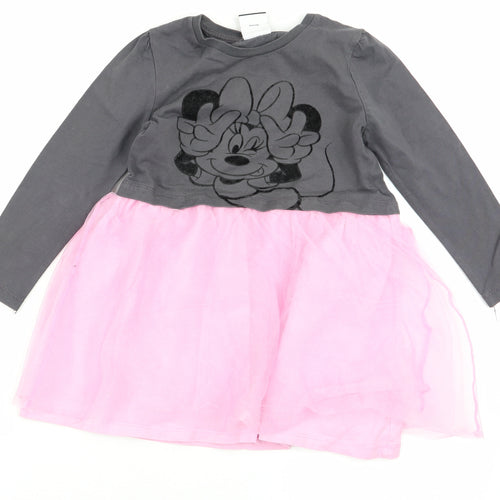 Minnie Mouse Girls Multicoloured   Fit & Flare  Size 3-4 Years