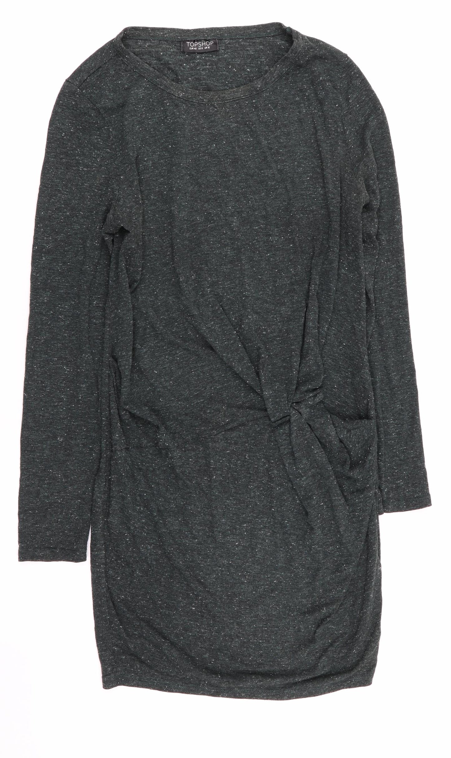 Topshop Womens Green   Fit & Flare  Size 12