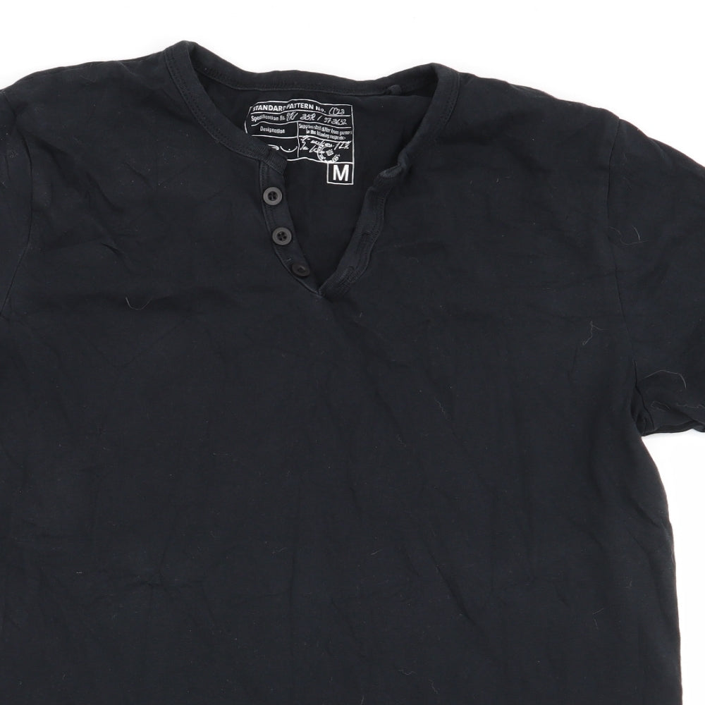 New Look Mens Black    T-Shirt Size M