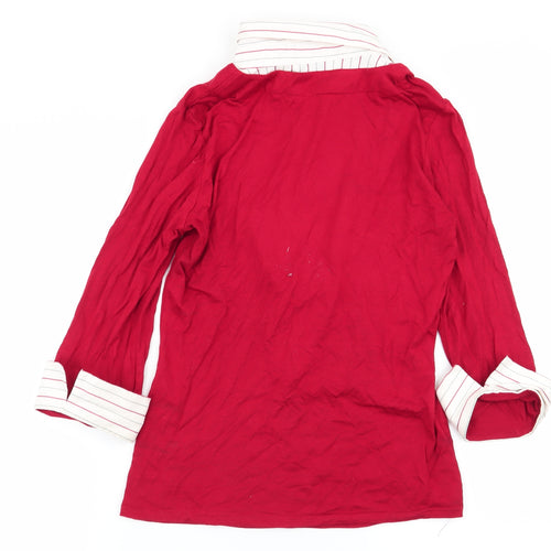 k Womens Red   Basic Blouse Size 12