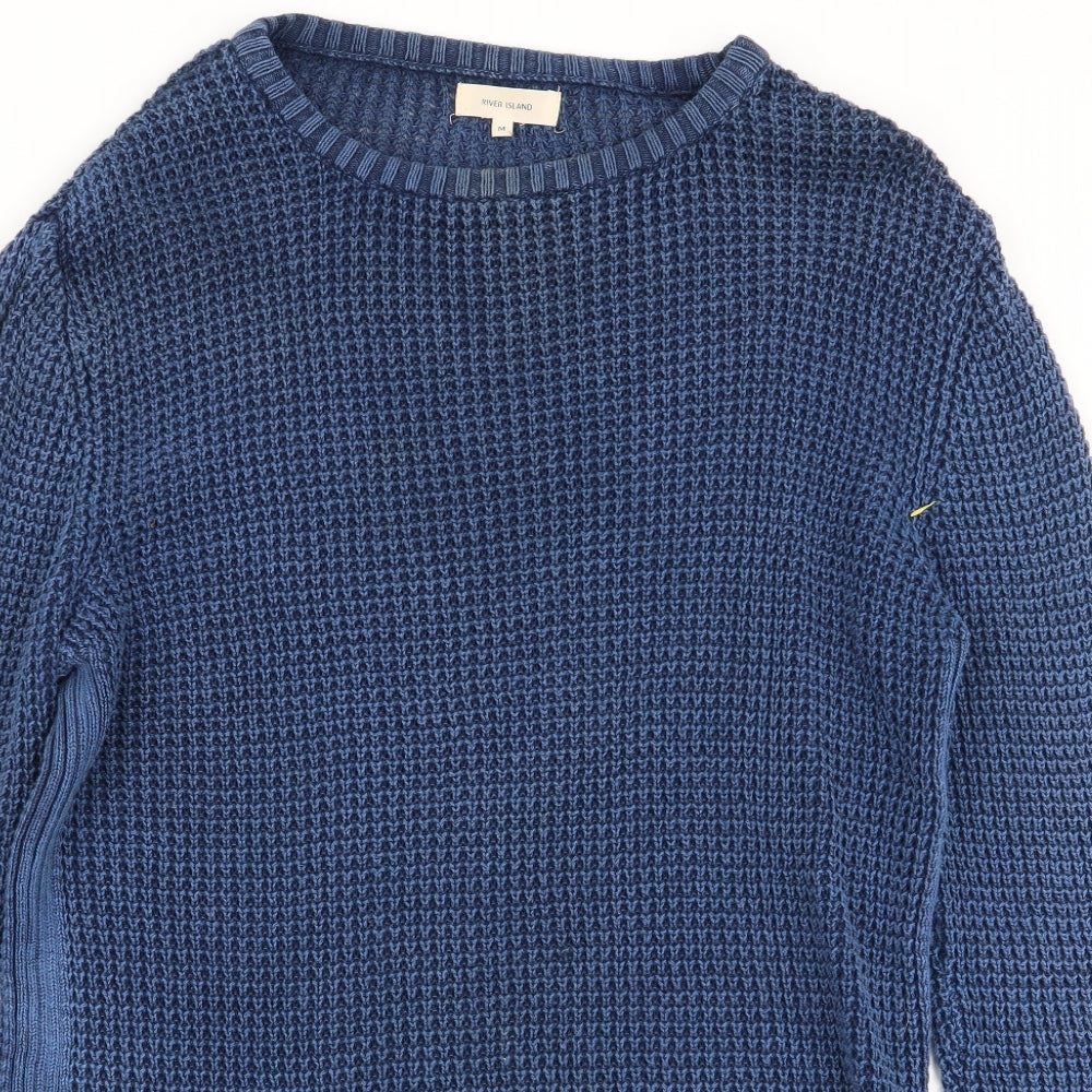 River Island Mens Blue   Pullover Jumper Size M