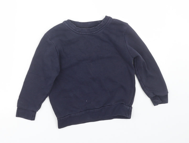 George Boys Blue Pullover Sweatshirt Size 4-5 Years - School uniform