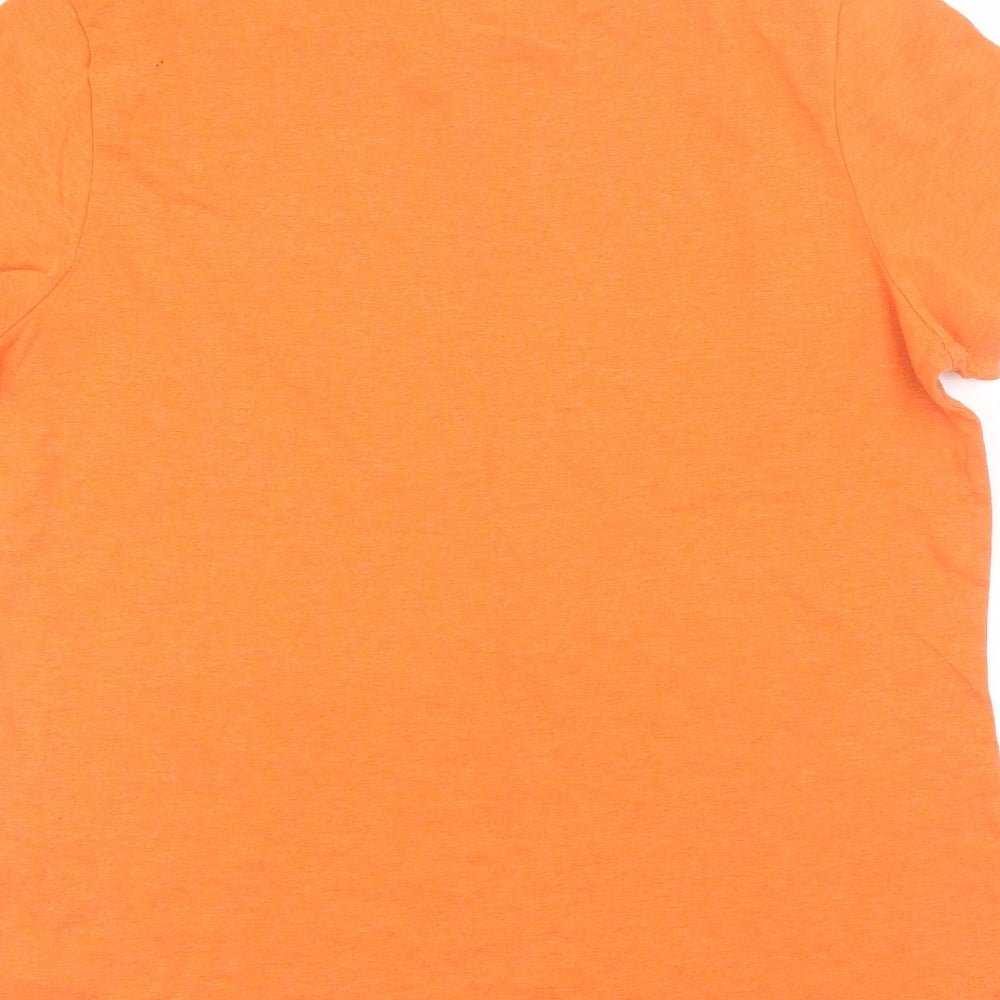 George Womens Orange   Basic T-Shirt Size 14