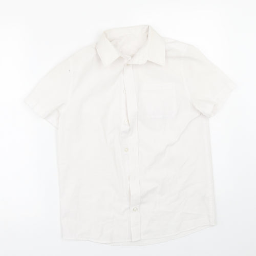 George Boys White   Basic Button-Up Size 11-12 Years  - School uniform