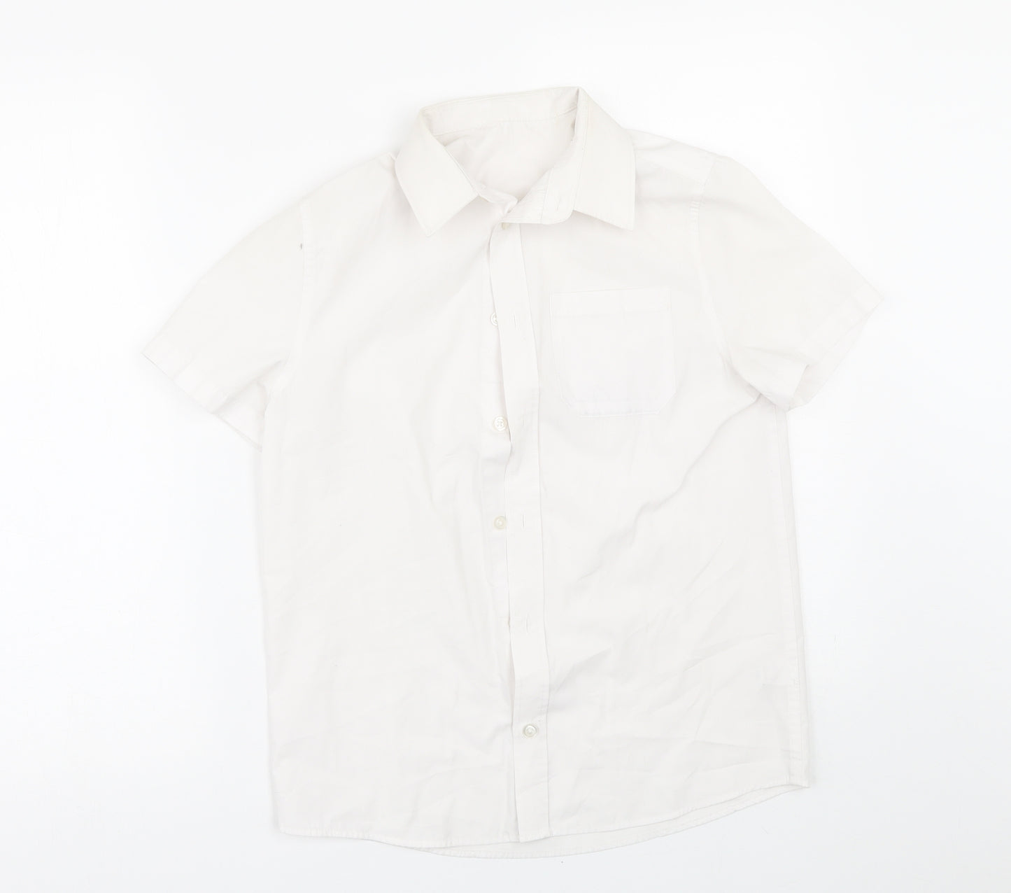 George Boys White   Basic Button-Up Size 11-12 Years  - School uniform