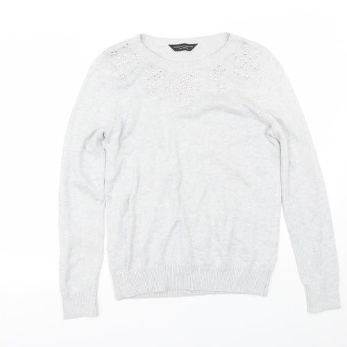 Dorothy Perkins Womens Grey   Pullover Jumper Size 14