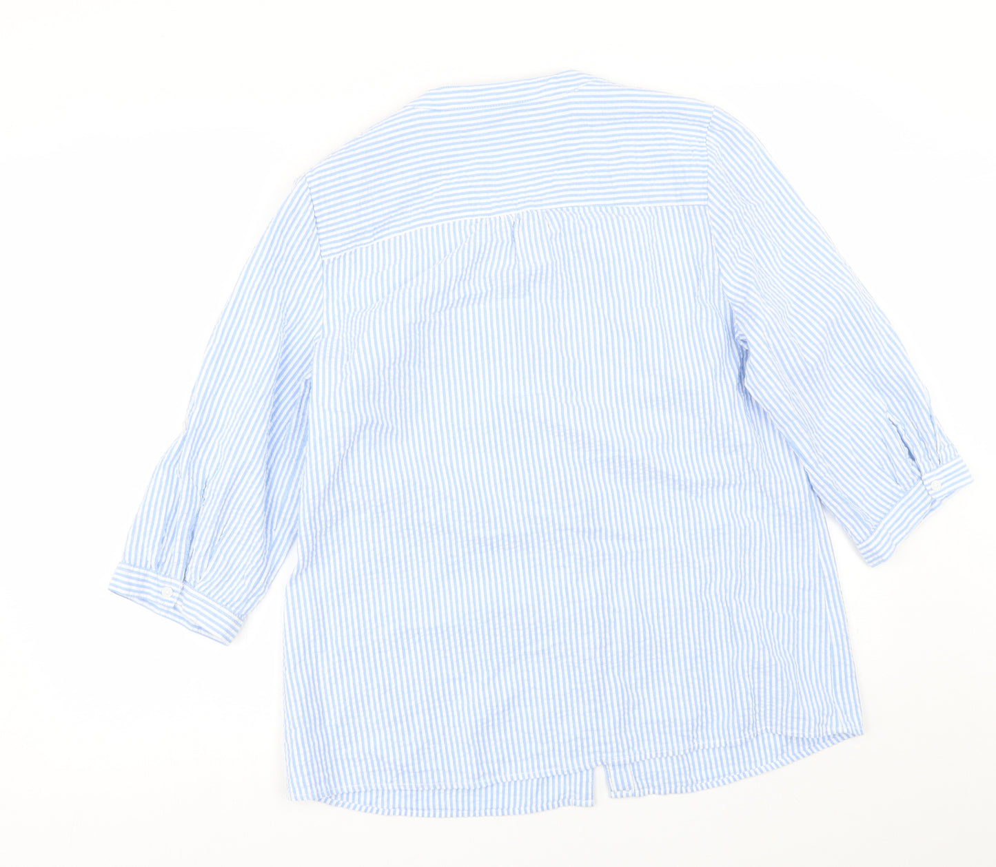 Bonmarché Womens Blue Striped  Basic Blouse Size 16