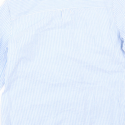 Bonmarché Womens Blue Striped  Basic Blouse Size 16