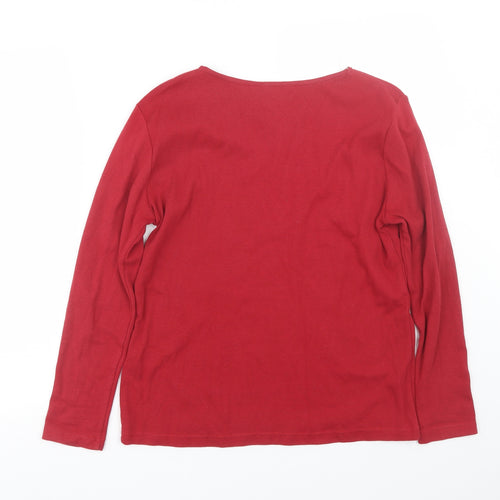 Anna rose Womens Red   Basic T-Shirt Size M