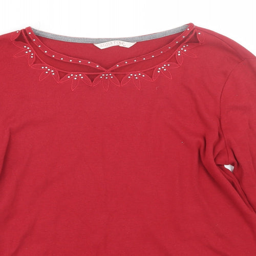Anna rose Womens Red   Basic T-Shirt Size M