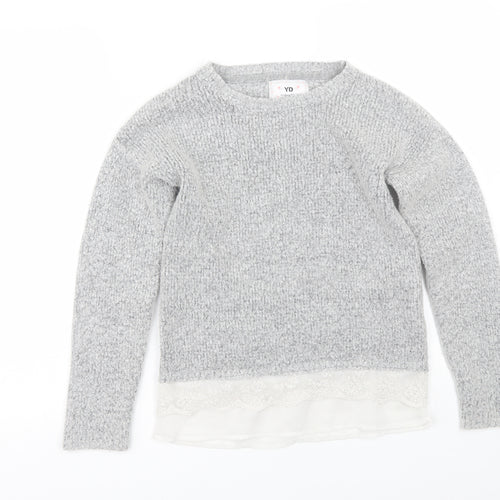 Young Dimension Girls Grey   Pullover Jumper Size 11-12 Years
