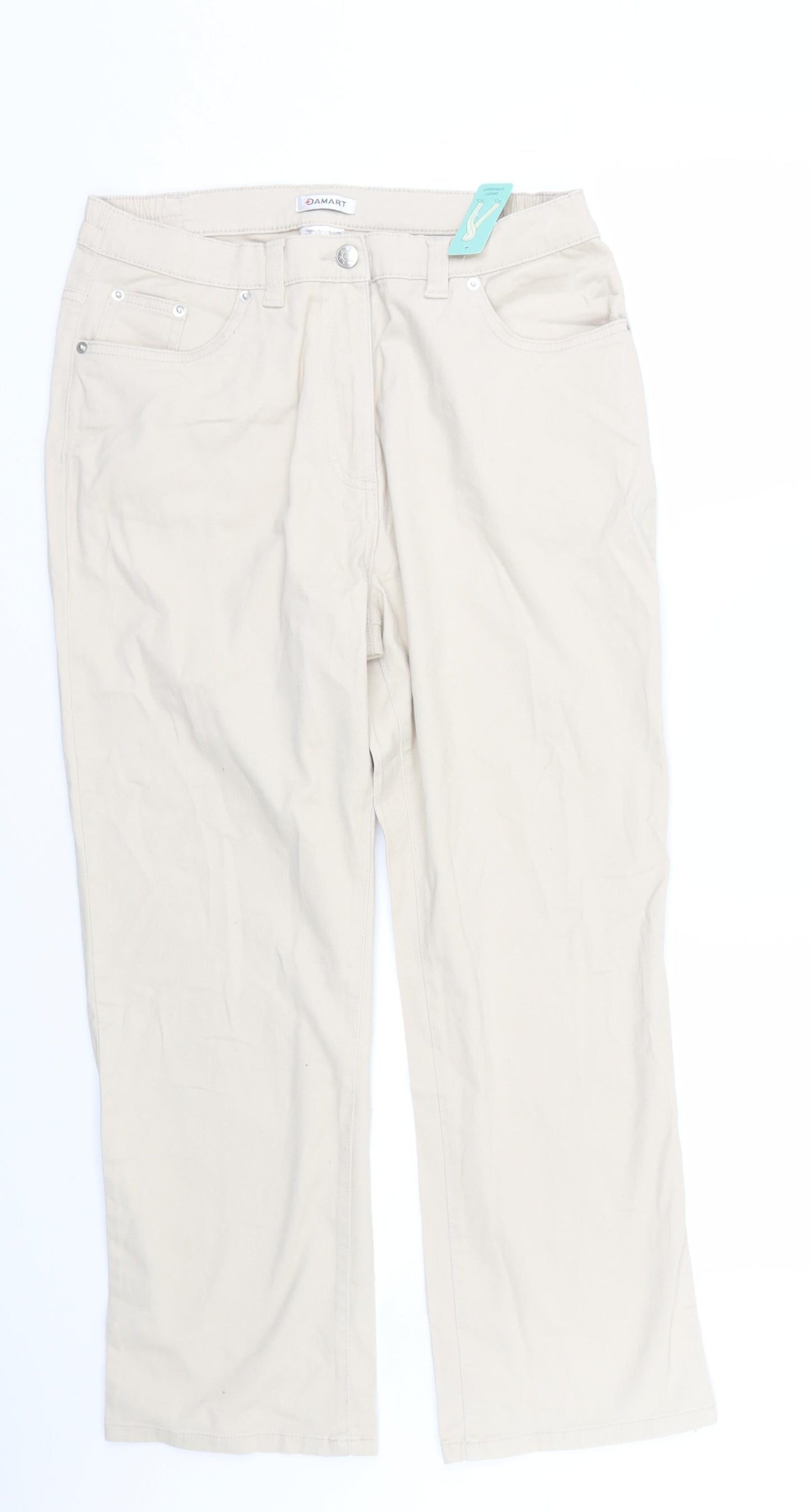 Damart Womens Beige   Trousers  Size 14 L25 in