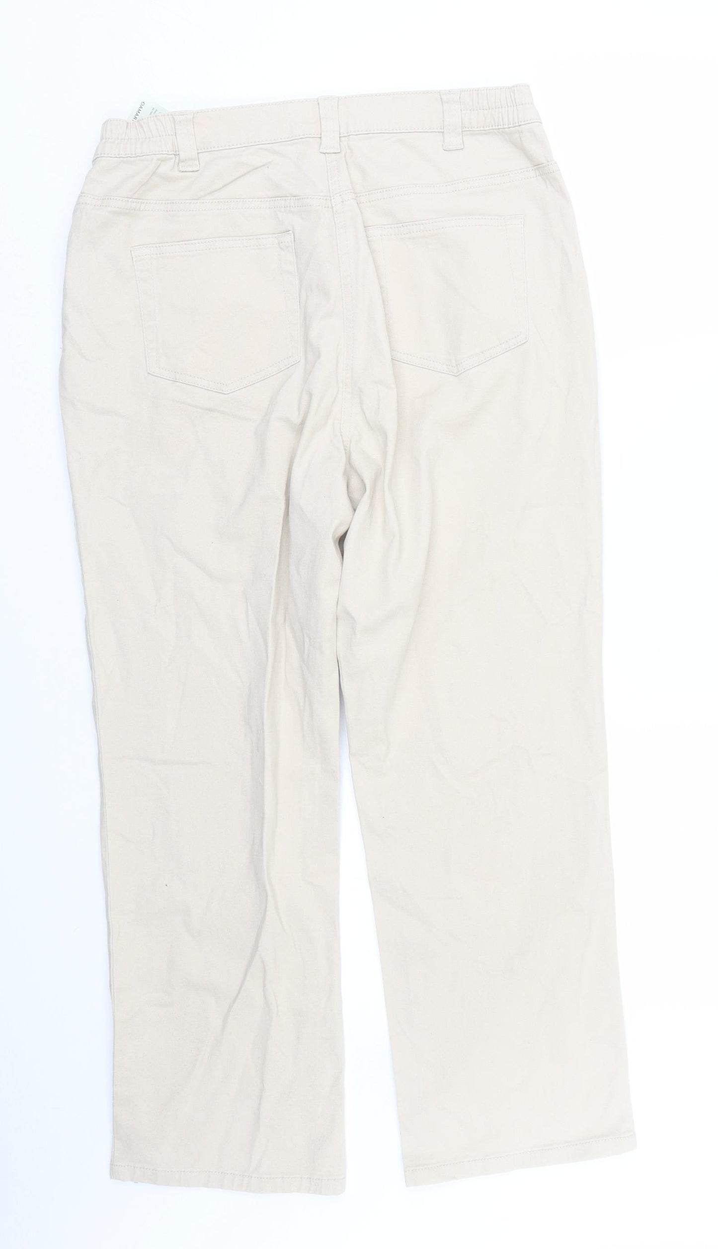Damart Womens Beige   Trousers  Size 14 L25 in