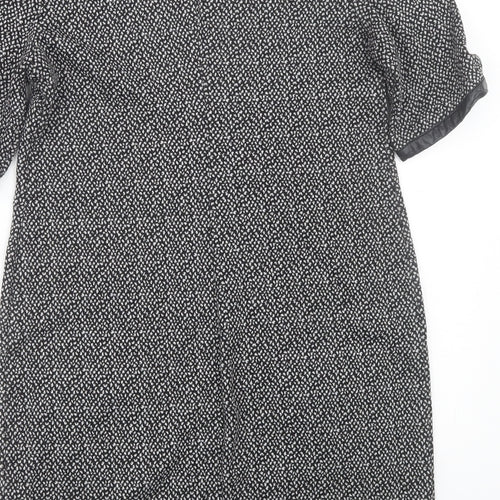 Dorothy Perkins Womens Grey Polka Dot  T-Shirt Dress  Size 12
