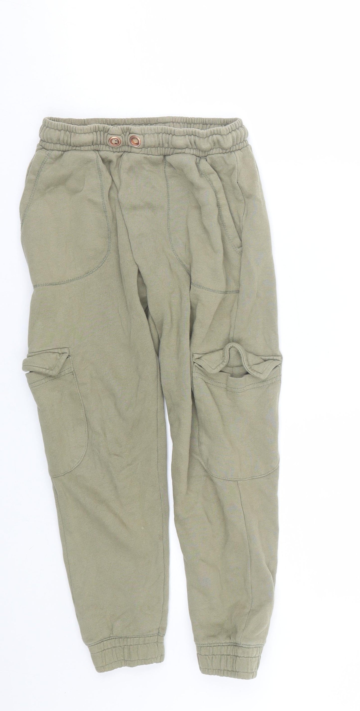 Nutmeg Boys Green   Jogger Trousers Size 7-8 Years