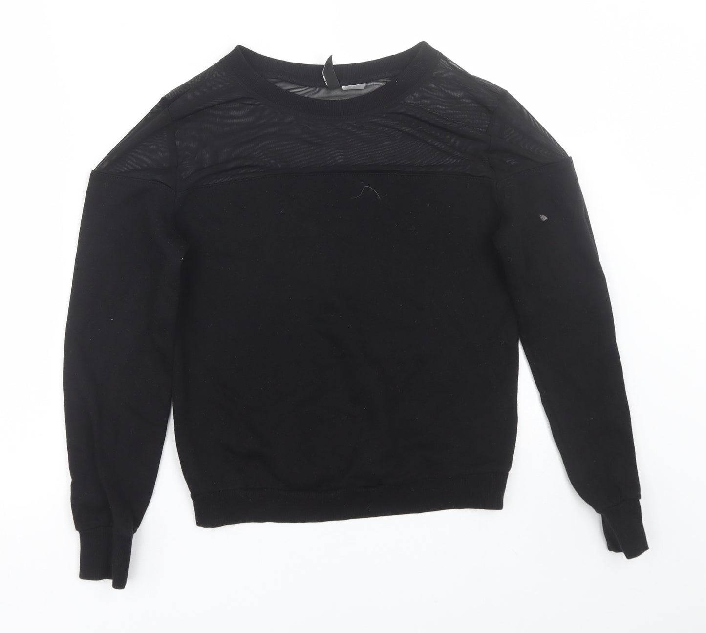 H&M Womens Black   Pullover Sweatshirt Size XS