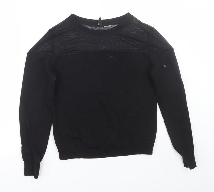 H&M Womens Black   Pullover Sweatshirt Size XS
