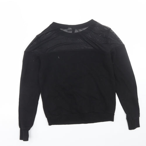 H&M Womens Black   Pullover Sweatshirt Size XS