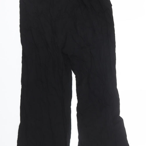 H&M Womens Black   Capri Trousers Size 10 L27 in