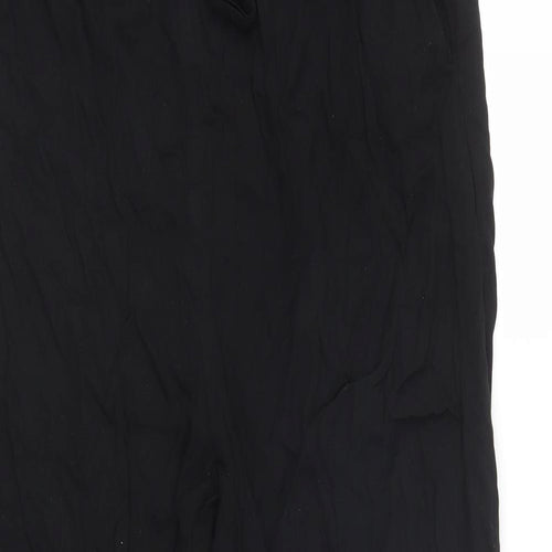 H&M Womens Black   Capri Trousers Size 10 L27 in