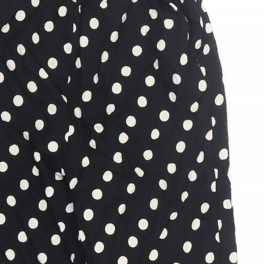 George Girls Black Polka Dot  Cropped Trousers Size 8-9 Years