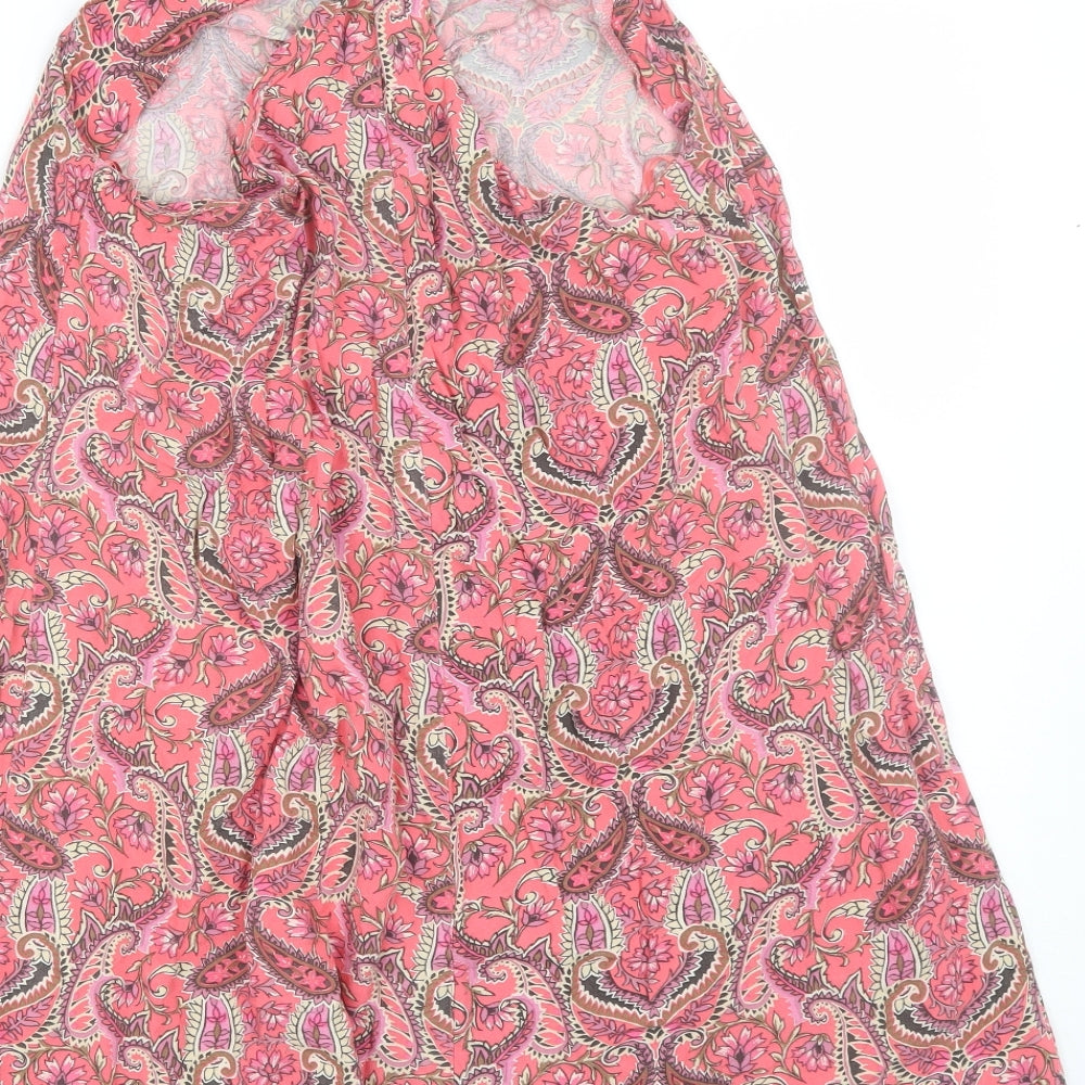 F&F Womens Pink Paisley  Tank Dress  Size 10