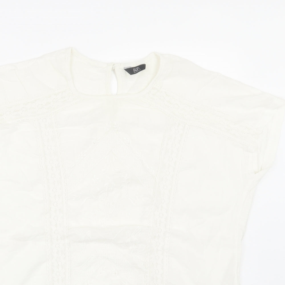 F&F Womens White   Basic T-Shirt Size 12