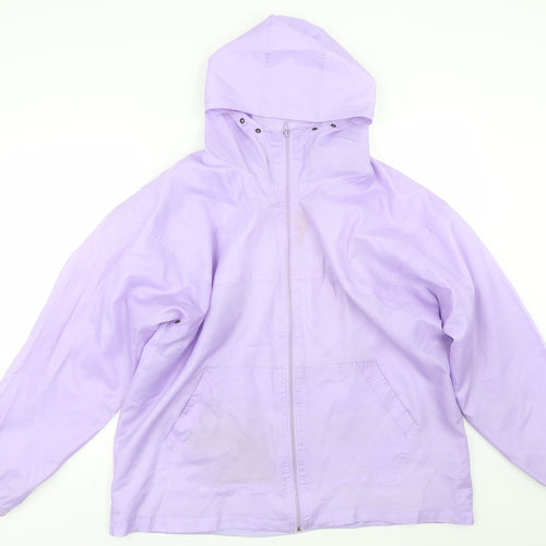 Rainy Days Womens Purple   Rain Coat Jacket Size M