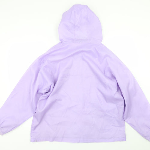 Rainy Days Womens Purple   Rain Coat Jacket Size M