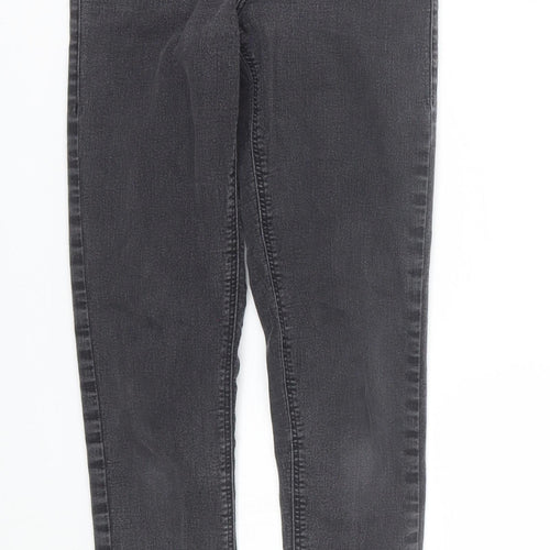 Topshop Womens Black  Denim Skinny Jeans Size 28 L28 in