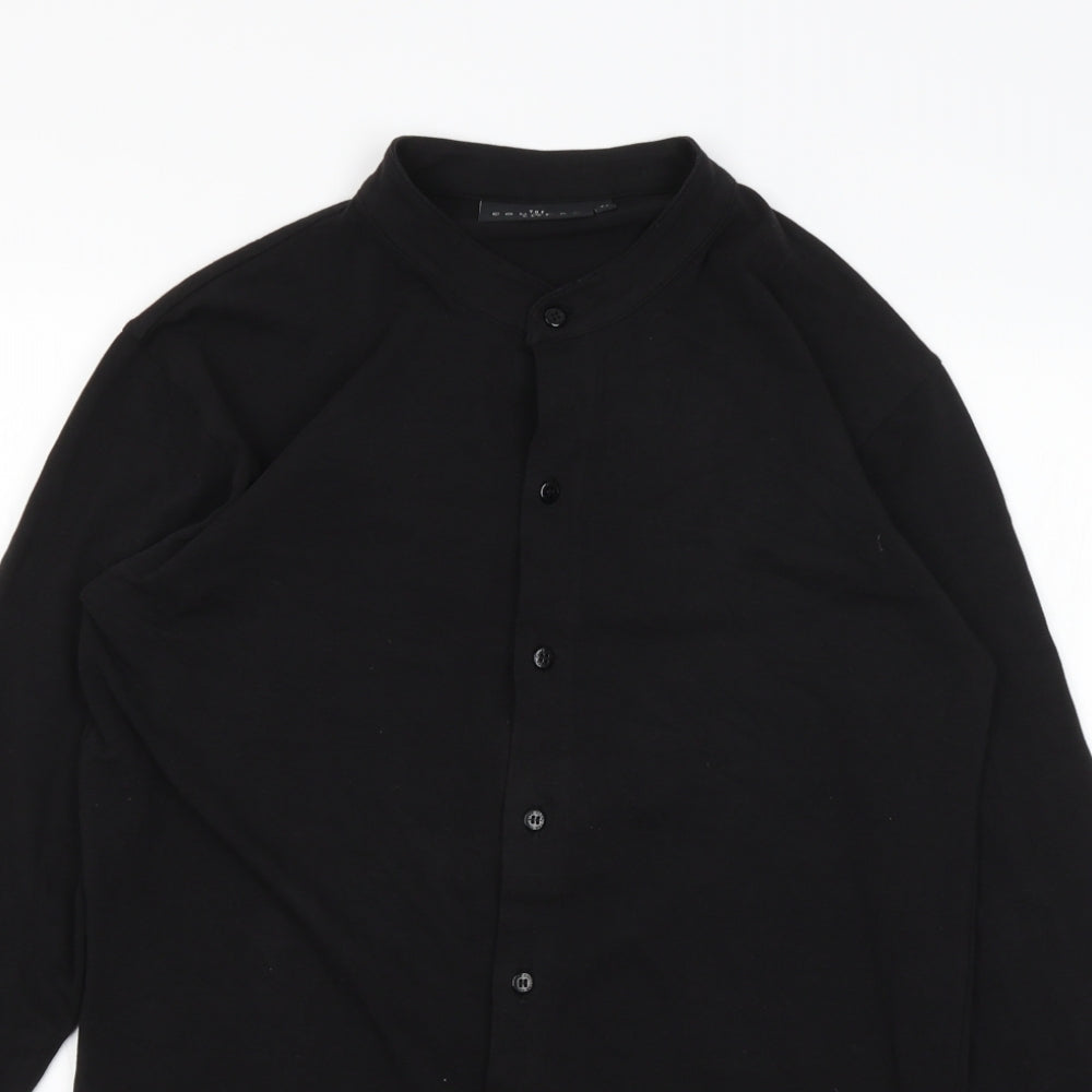 Couture Club Mens Black    Button-Up Size M