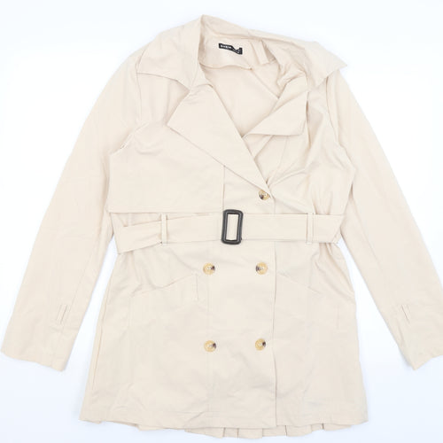SheIn Womens Beige   Overcoat Coat Size S