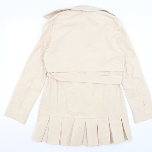 SheIn Womens Beige   Overcoat Coat Size S
