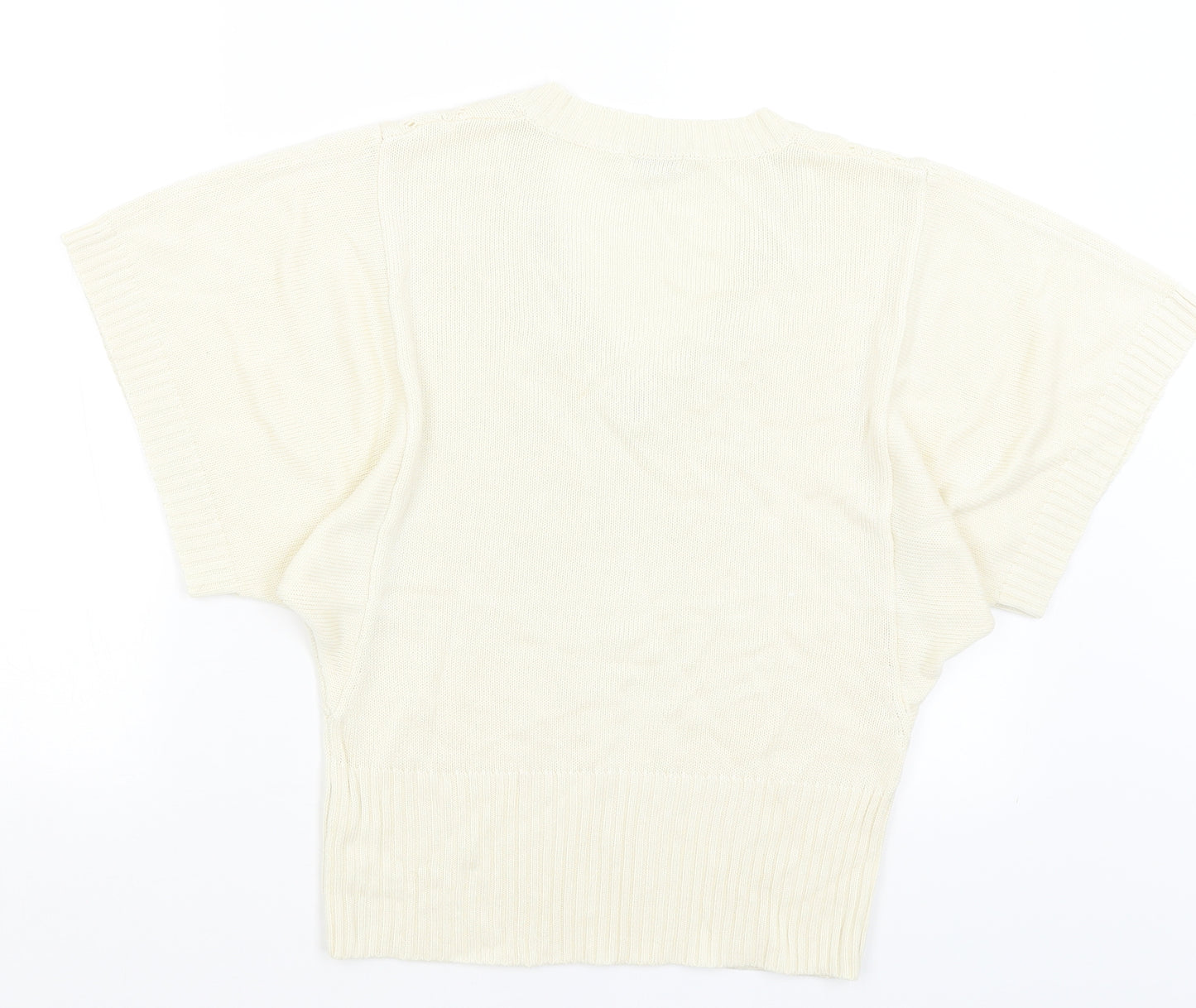 Coecis Womens Ivory   Pullover Jumper Size L
