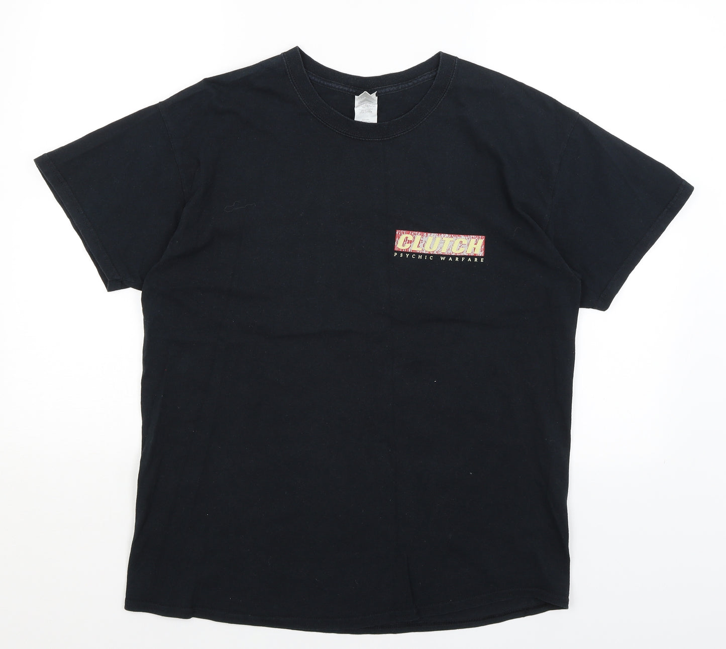 Gildan Mens Black    T-Shirt Size L  - Clutch Tour 2017