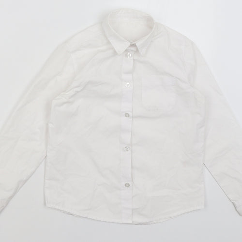 Pep & Co Boys White   Basic Button-Up Size 8-9 Years