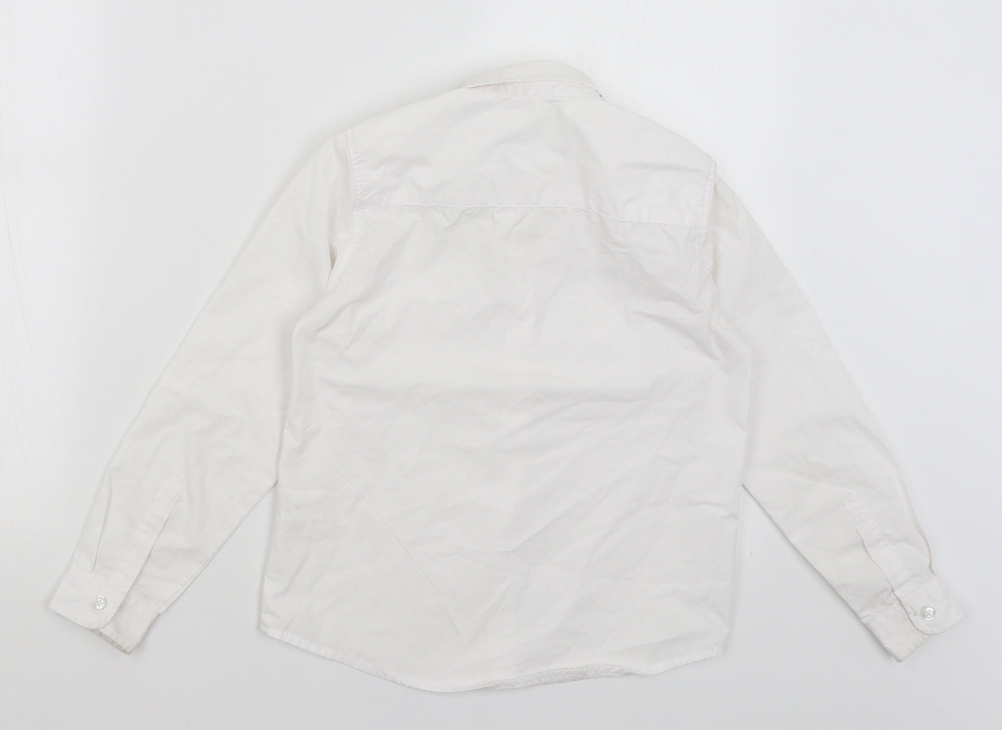 Pep & Co Boys White   Basic Button-Up Size 8-9 Years