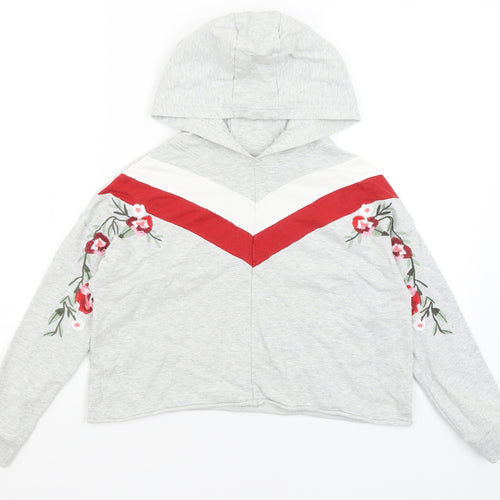 NEXT Girls Grey   Pullover Hoodie Size 11 Years