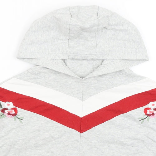 NEXT Girls Grey   Pullover Hoodie Size 11 Years