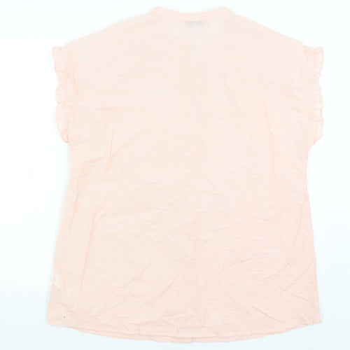 Nutmeg Womens Pink   Basic Button-Up Size 16